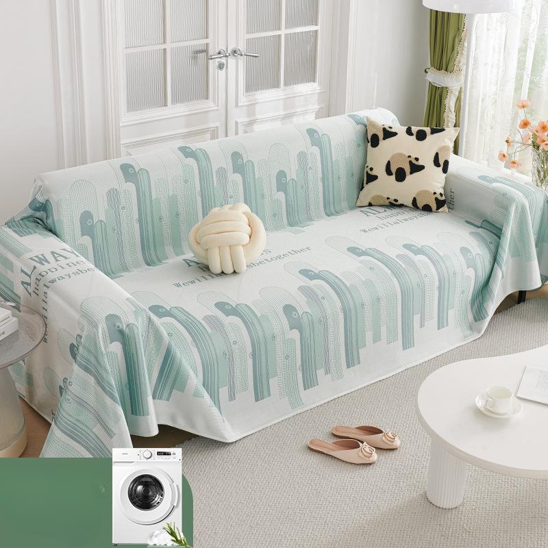 Полотенце для дивана Cool Ice Silk Ins Style, летнее, приятное для кожи, дышащее, универсальное, полностью покрывающее, пылезащитное, комплекты