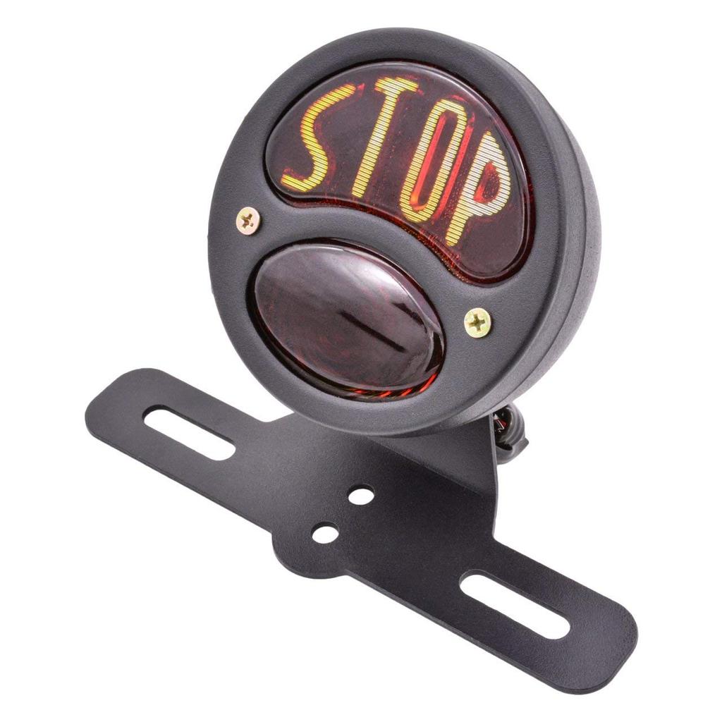 JIAHER Задний фонарь Мотоцикл 'STOP' Задний фонарь Железный Задний фонарь Тормоз Harley Chopper