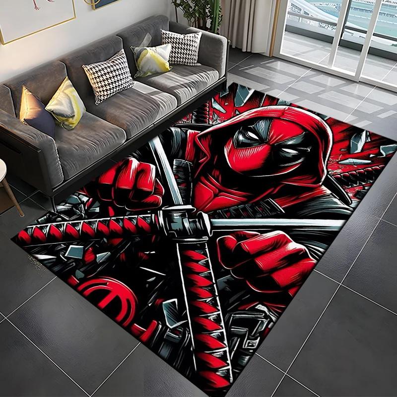 Marvel Человек-паук Ковер Мультяшный Аниме Дэдпул 3D Ковер для Гостиной Кухни Спальни Декор Напольный Нескользящий Коврик Подарок