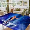 Crystal Velvet Square Rug Custom NameApache 207 Pattern Non Slip Home Floor Decor Rug