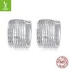 S925 Sterling Silver Wide-Faced Exquisite Ear Buckles Women'S, Urban High-End Earrings Earrings Cross-Border