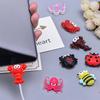 Защитная оплетка для USB-кабеля, коннектора, кабеля для передачи данных, мягкий силикон, в форме насекомого