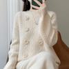 Women Sweater 100% Wool MODERN NEW SAGA O-neck Knit Pullover Thick Winter Jumpers Female Knit Tops