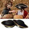 Halloween Pirate Hats Felt Captain Caps Kids Adult Halloween Party Masquerade Captain Cosplay Costume Props Halloween Decoration