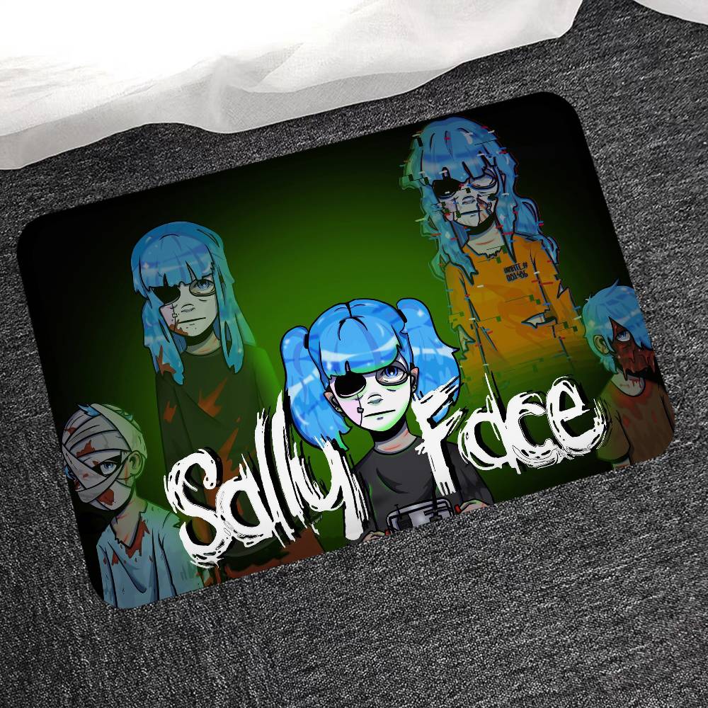 Игровые коврики для комнаты S-SallyS F-Face Противоскользящие Впитывающие воду Длинные коврики-подушки Коврик для спальни Бытовые ковры