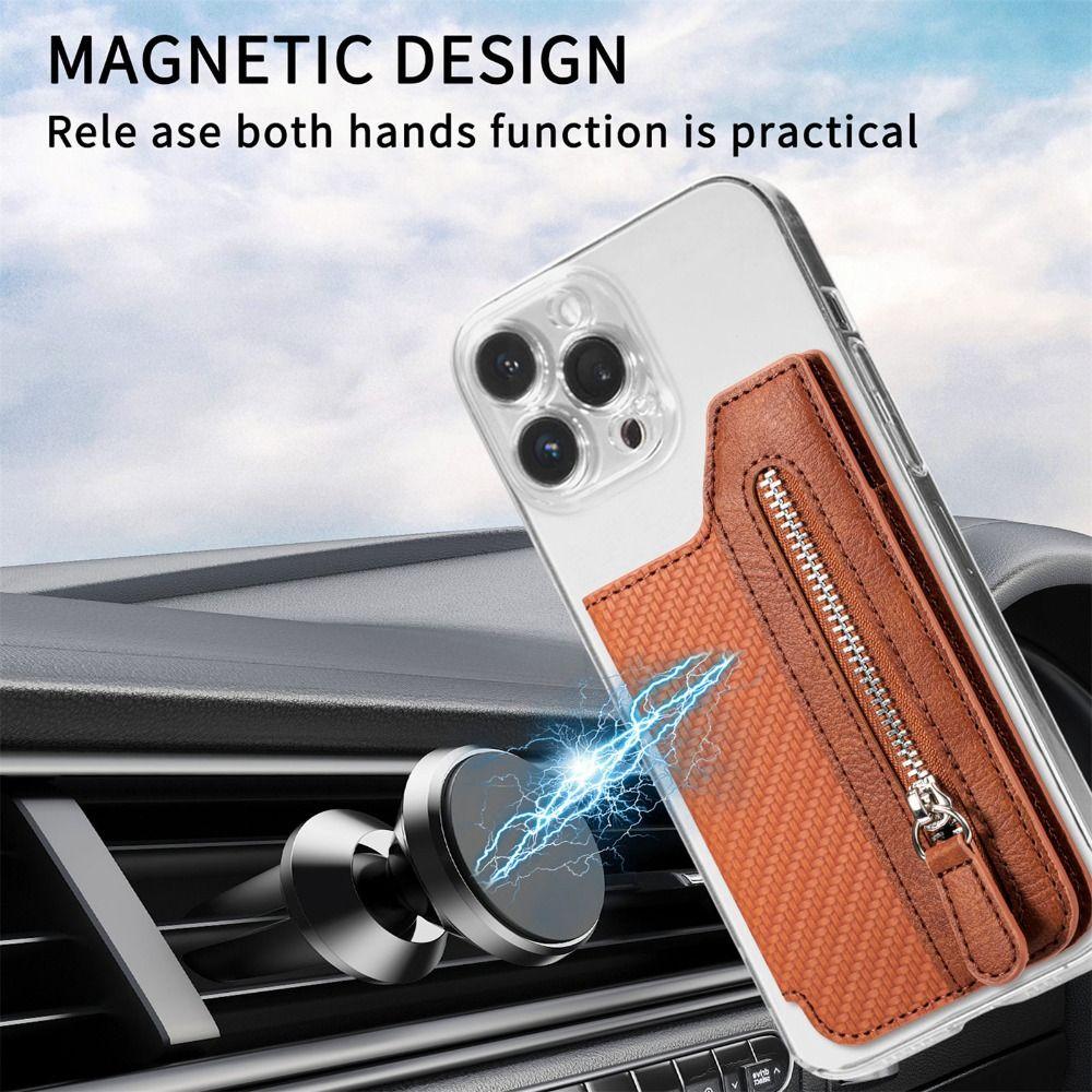 Back Cover Mobile Phone Card Bag Wallet Case Phone Card Holder Phone Wallet Stick Cell Phone Pouch