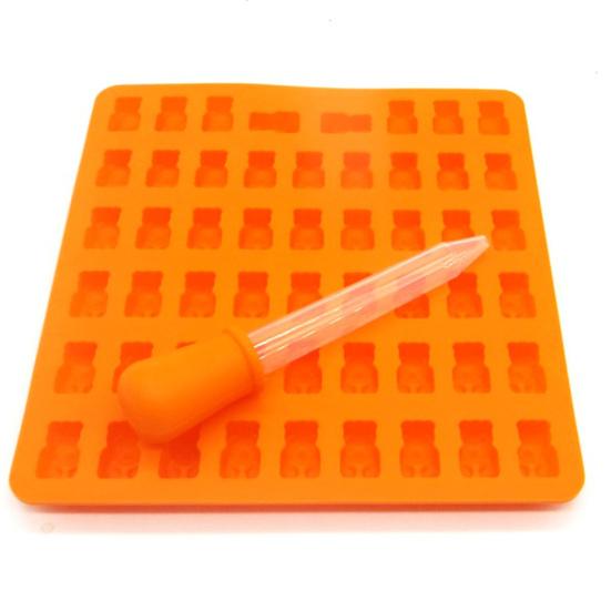 Форма для жевательной резинки, не содержащая BPA, с антипригарным покрытием, форма для конфет в форме плюшевого мишки пищевого качества