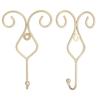 2pcs Wall Mounted Bathroom Kitchen Door Hook Wall Picture Towel Clothes Hat Hanger HolderGold