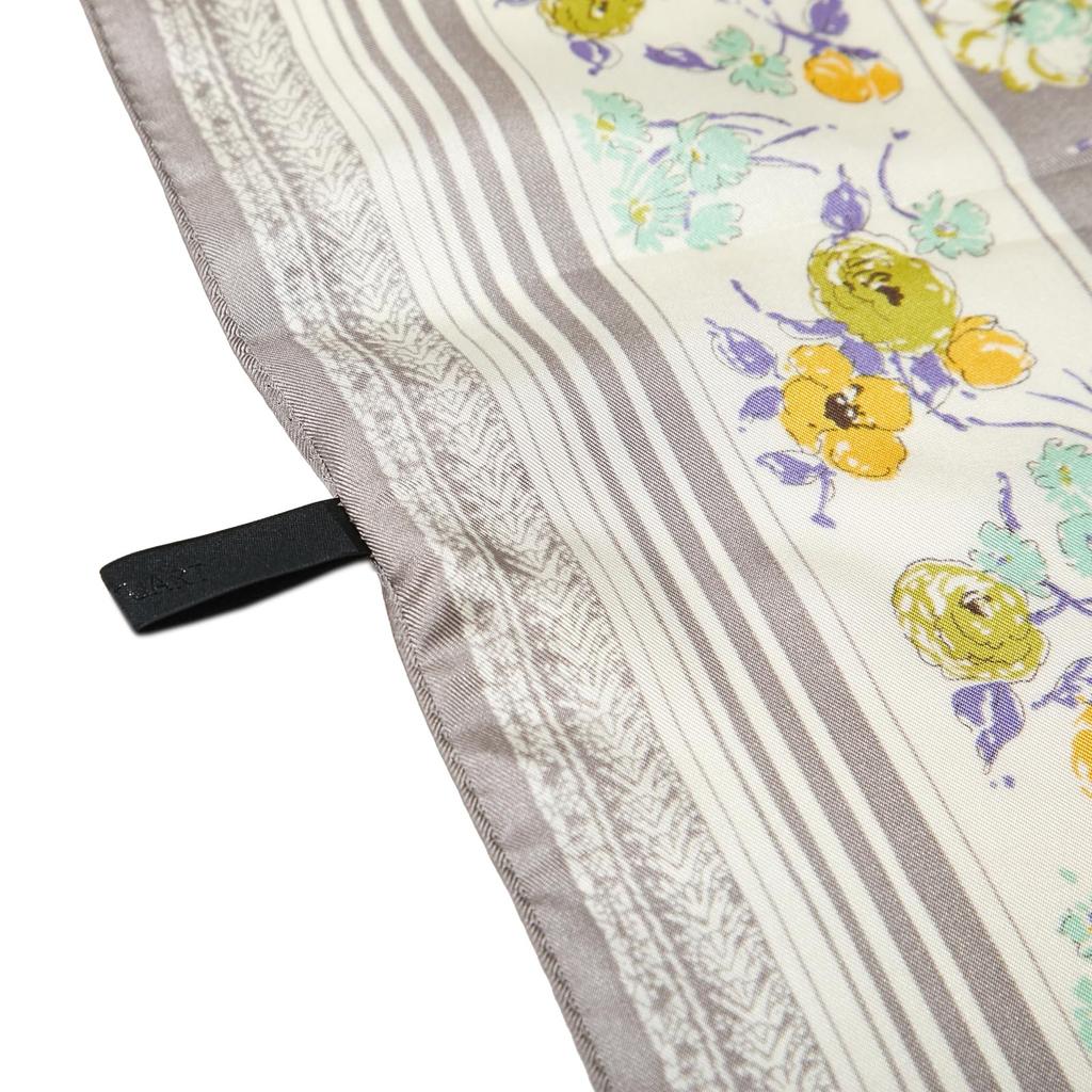 JILL STUART Silk Print Petite Scarf 60108011, Women's Floral Print, Wine, 60108011C, Approx. 58cm W x 58cm H