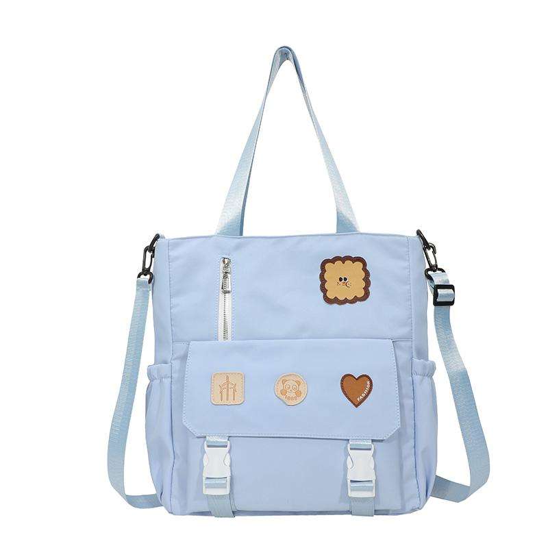 Большая вместительная студенческая сумка, портативная сумка через плечо, милая женская сумка через плечо