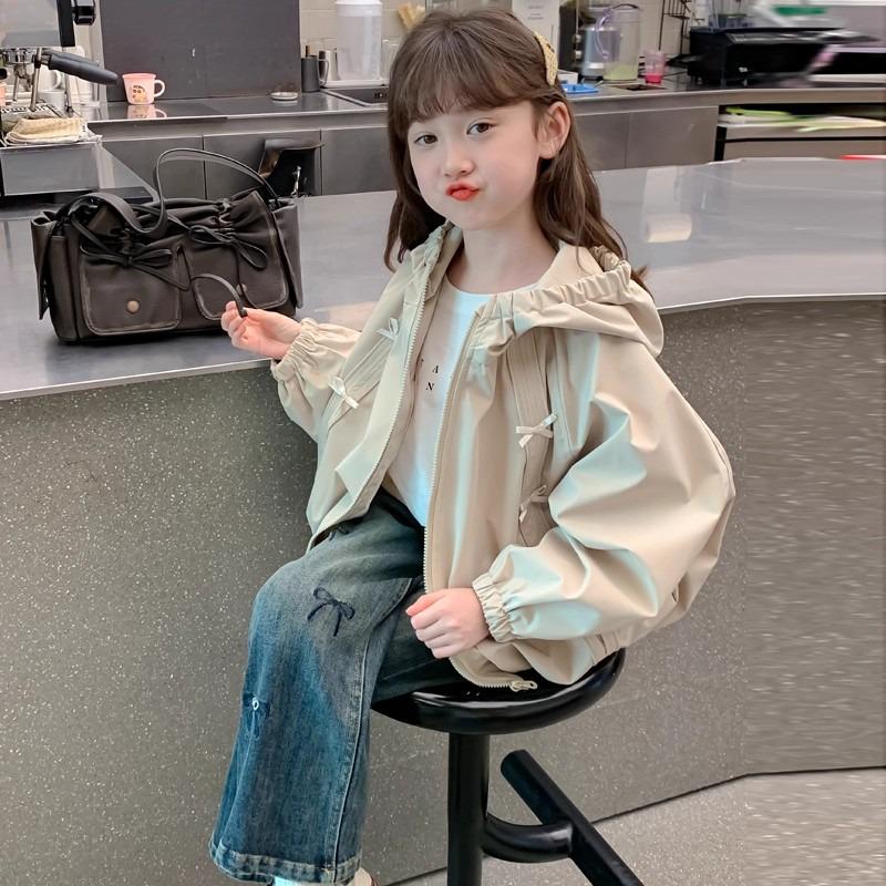 Осень 2025 Куртка-ветровка для девочек в корейском стиле