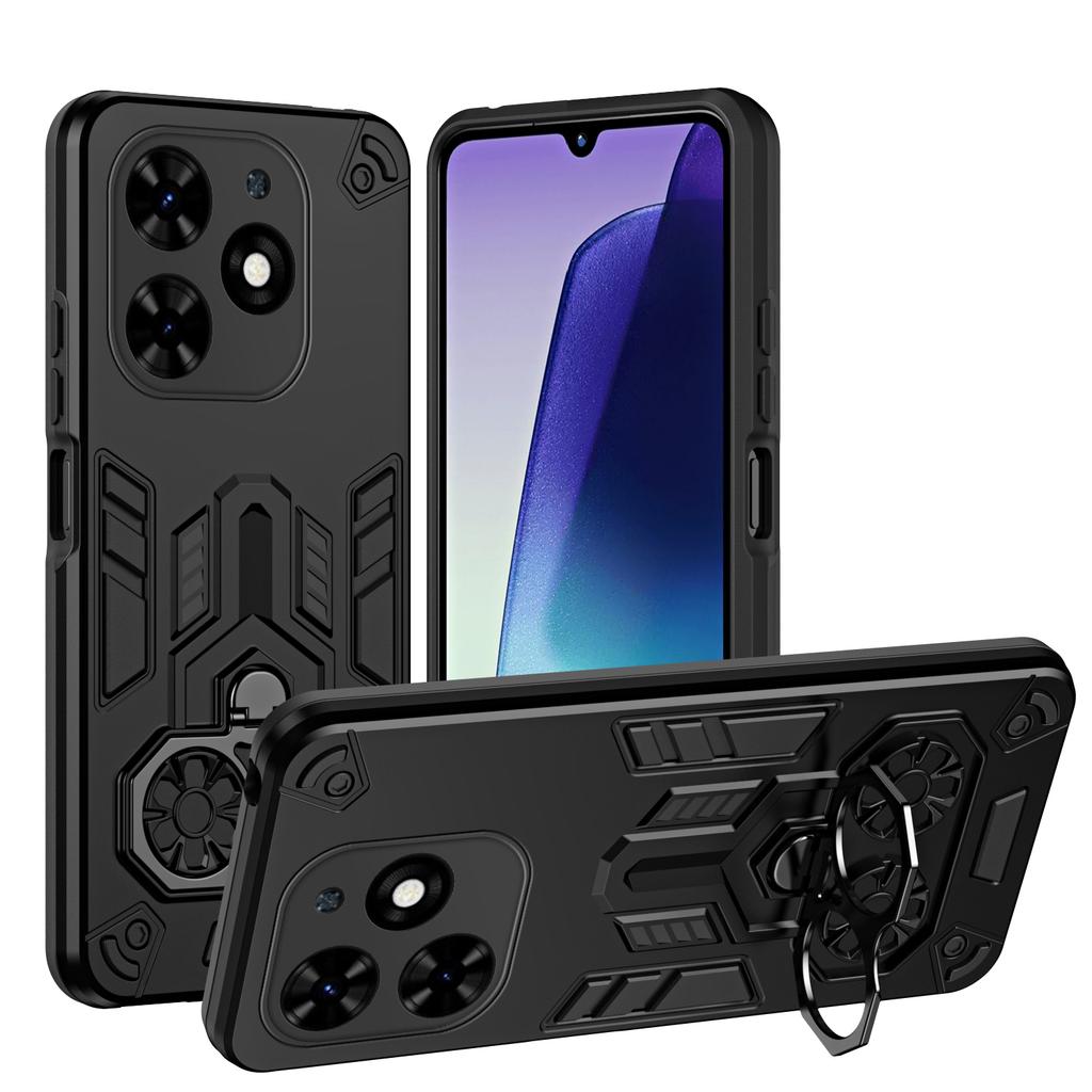 Противоударный бронированный чехол для TECNO SPARK GO 2024 20 20C 30 30CPro 4G 2025 POP8 POP9 Защитная крышка Кольцо-подставка Держатель Fundas Coque