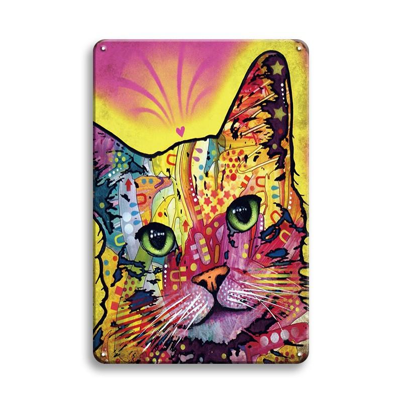 INEED винтажная табличка для домашних животных, кошка, собака, металлическая жестяная вывеска, паб-бар, домашний декор, Лев, корги, овчарка, художественный постер, Ретро Декор, настенная железная пластина