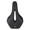 Mountain Bike Saddle Comfortable PU Leather Saddle with Hollow Design Anti-Slip Shockproof for