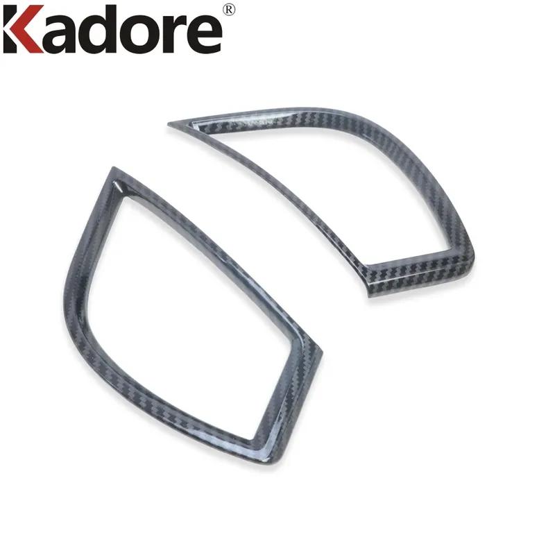 Для Kia Seltos     Накладка-молдинг на вентиляционное отверстие передней боковой панели кондиционера из углеродного волокна, элемент отделки салона