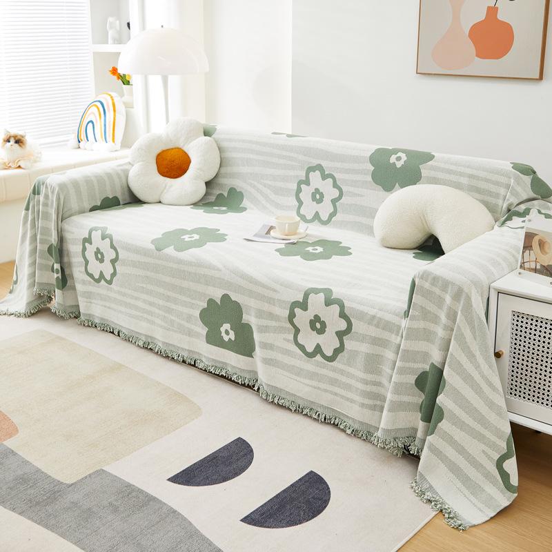 Chenille Sofa Towel Four Seasons Universal Living Room Sofa Cover Double-Sided Non-Slip Sofa Cover Towel