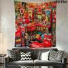 Timeless Elegance Cocacola'S Classic Design Tapestry Wallmounted Fashion Print Wall Covering Decoration Homestay Soft Decoration Tapestry