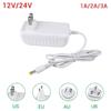 AC 110-240 В постоянного тока 12 В 24 В 1A 2A 3A Универсальный адаптер питания адаптер зарядного устройства ЕС, США, Австралия, Великобритания для 5050 3528 светодиодные ленты