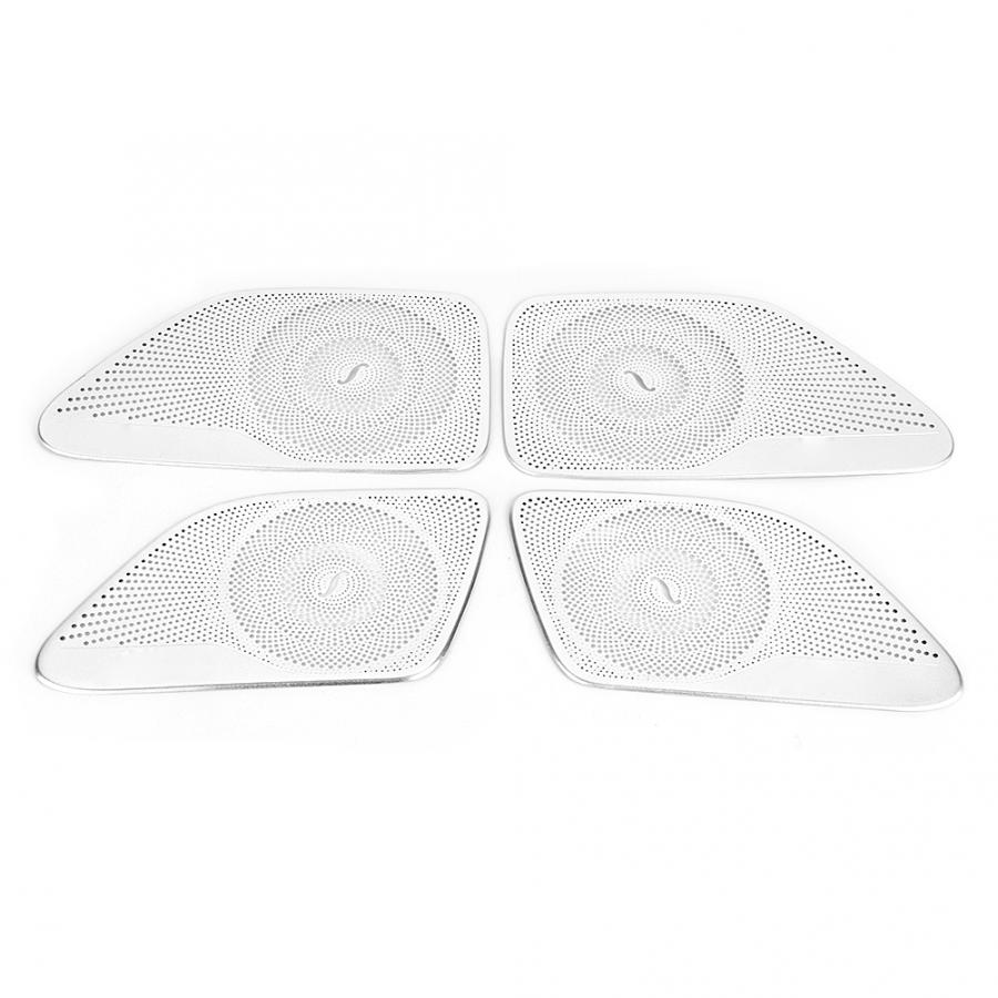 4 шт./компл. алюминиевая накладка на дверной динамик автомобиля, подходит для Mercedes-Benz S-Class W222 2014-oto