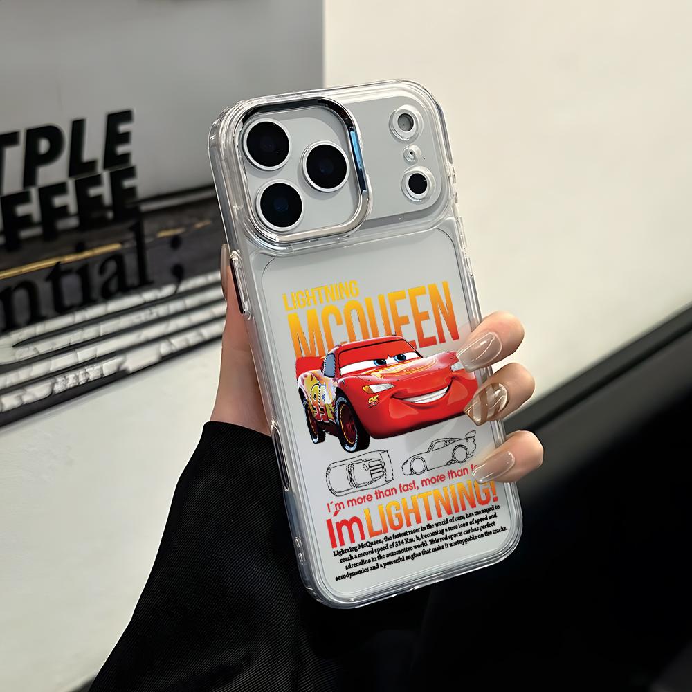 Мультяшные Тачки МакКуин Салли Чехол для Телефона для Apple iPhone 17 Air 16 16e 15 14 13 12 11 Pro Max X Xs XR 8 Plus Роскошный Прозрачный Чехол
