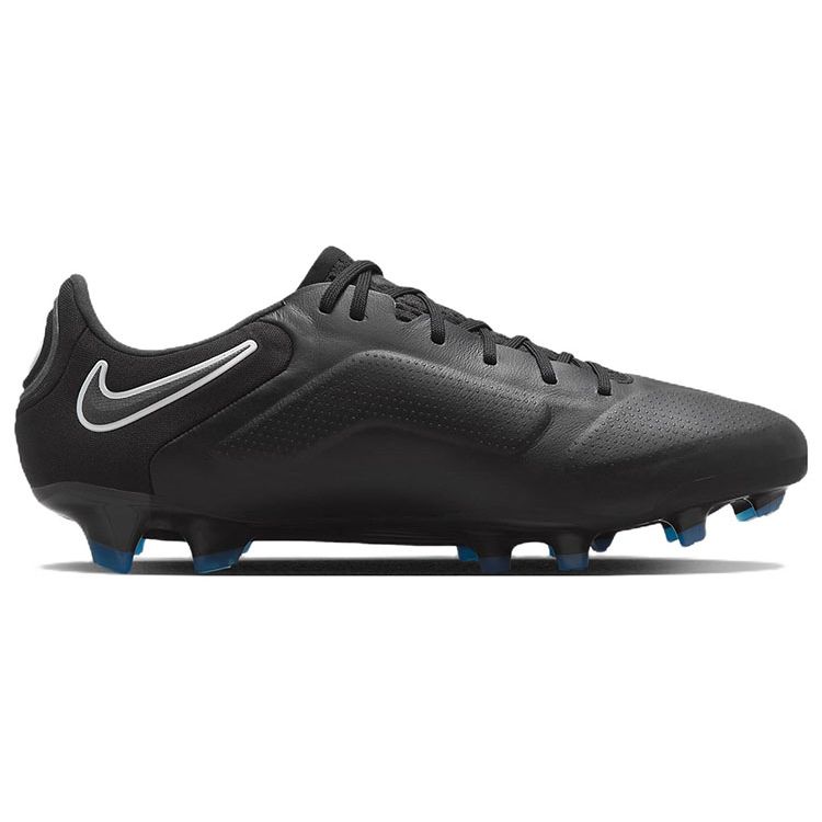 Nike Tiempo Legend 9 Elite FG Black Men Sneakers Dark-Smoke-Grey Light-Photo-Blue CZ8482-001