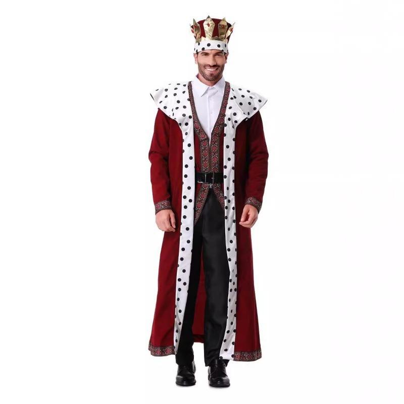 Halloween Day Men's Plus Size Medieval, Ancient Court Costumes, King Costumes, Stage Costumes