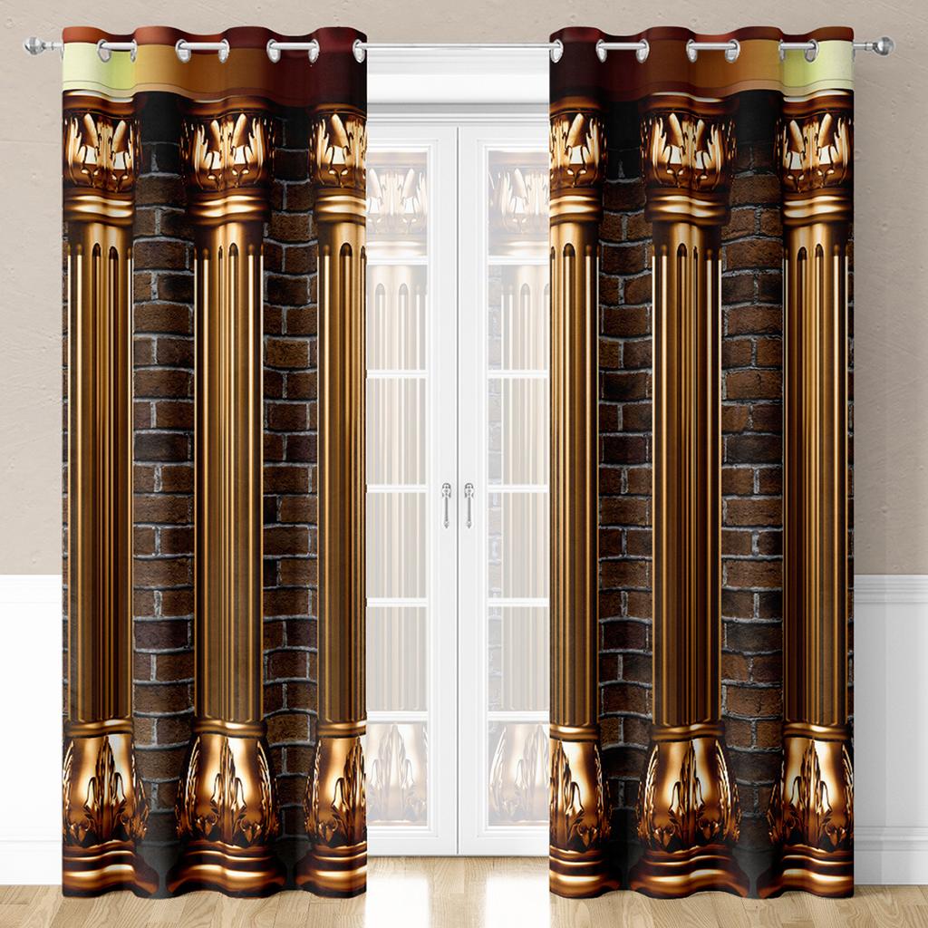 Роскошный мусульманский фестиваль Рамадан римские столбы шторы для окон комплект для гостиной спальни декор 2 шт. Бесплатная доставка