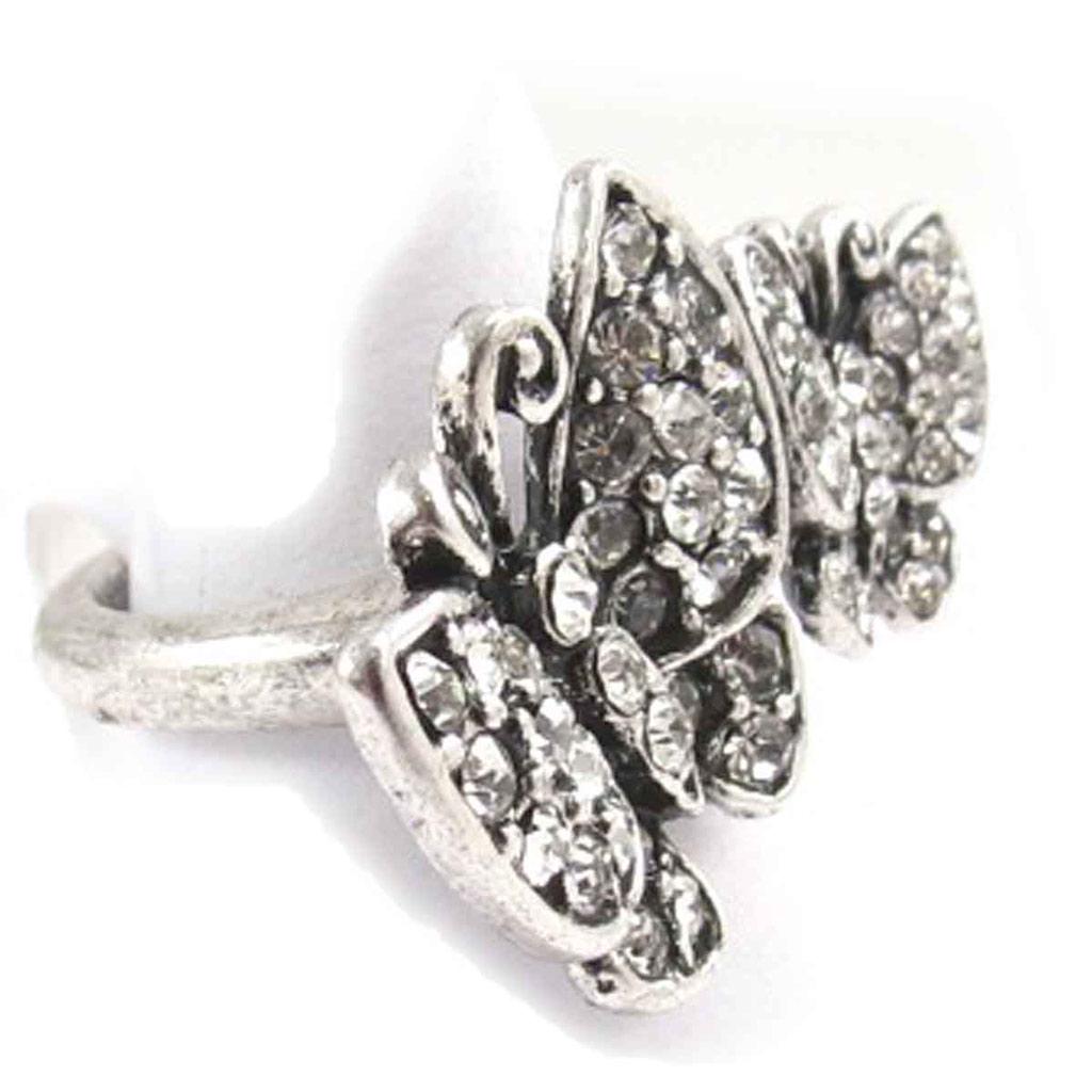 Белое кольцо 'Бабочки'