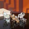 Crystal Elephant Glass Elephants with Crystal Animal Collectible Figurines Ornaments Birthday Decoration for Home Decoration