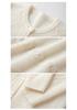 Pure Cashmere Women's V-Neck Cardigan with Elegant Hollow Diamond Pattern for Autumn/Winter