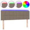VidaXL LED Headboard Bedroom Furniture Double Bed Accessory Head of Bed Frame Interior Taupe 3121614