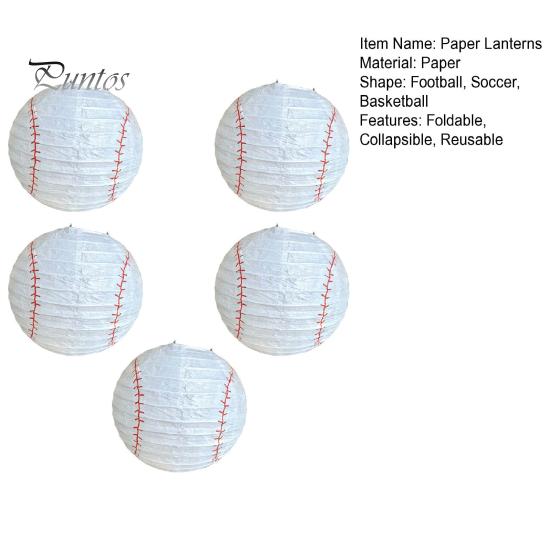 5 шт./компл., шикарные круглые, хорошее качество изготовления, баскетбольные фонарики, украшения, поддельные футбольные фонарики, подвески, домашний декор, вещи