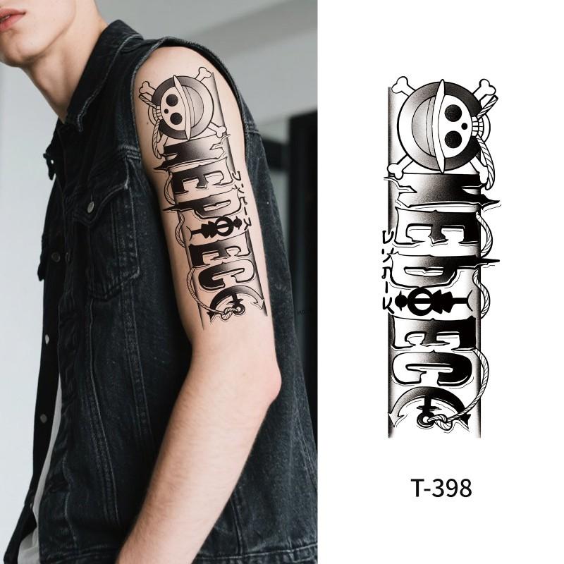 Color Print Temporary Tattoo Stickers Waterproof Sweatproof Long Lasting Men Arm