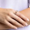 Swarovski Двухцветное кольцо серебристого и розового золота Женские кольца 5474930+5474928+5440641