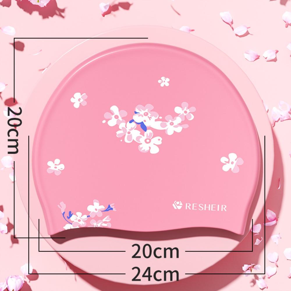 Comfortable Waterproof Swimming Cap High Elastic Printed Swimming Cap Silicone Swim Cap Swimming