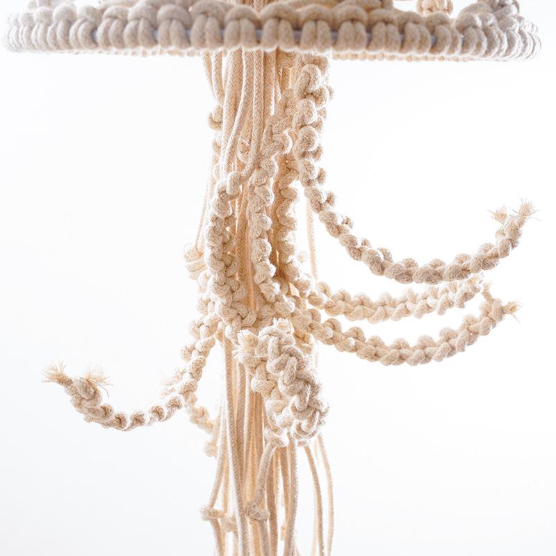 Nordic Handmade Cotton Rope Jellyfish Hanging Ornament for Children's Room or Bedroom