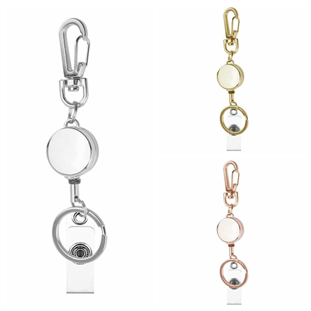 Name Tag Nurse Badge Holder Pull Keyring ID Card Lanyards Retractable Badge Reel  Office Supplies