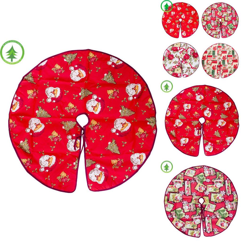 Snowman Santa Christmas Tree Skirt Decoration For Xmas Holiday Supplies Festival