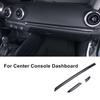 Для A3 8V 2014-2018 S3 RS3 Центральная консоль приборной панели из углеродного волокна, крышка, украшение двери автомобиля, наклейка, отделка