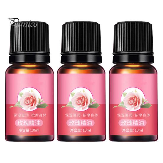 3 коробки, 10 мл, составное эфирное масло, экстракт розы и имбиря, массаж тела, быстрое впитывание, здоровое успокаивающее питание, контроль жирности кожи, сужение пор, красота