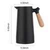 D2 Large Thermal Coffee Water Bottle Double Walled Household Glass Liner Coffee Pot Insulation Camping Sports Dining Vacuum Pot