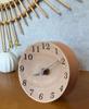 MIOSU Table Table Round Solid Battery Working Mini 11cm Clock, Часы, Часы, Часы, Деревянные, Дерево, Аналоговые, Механизм, Размер, Простой, Стильный, Простой,