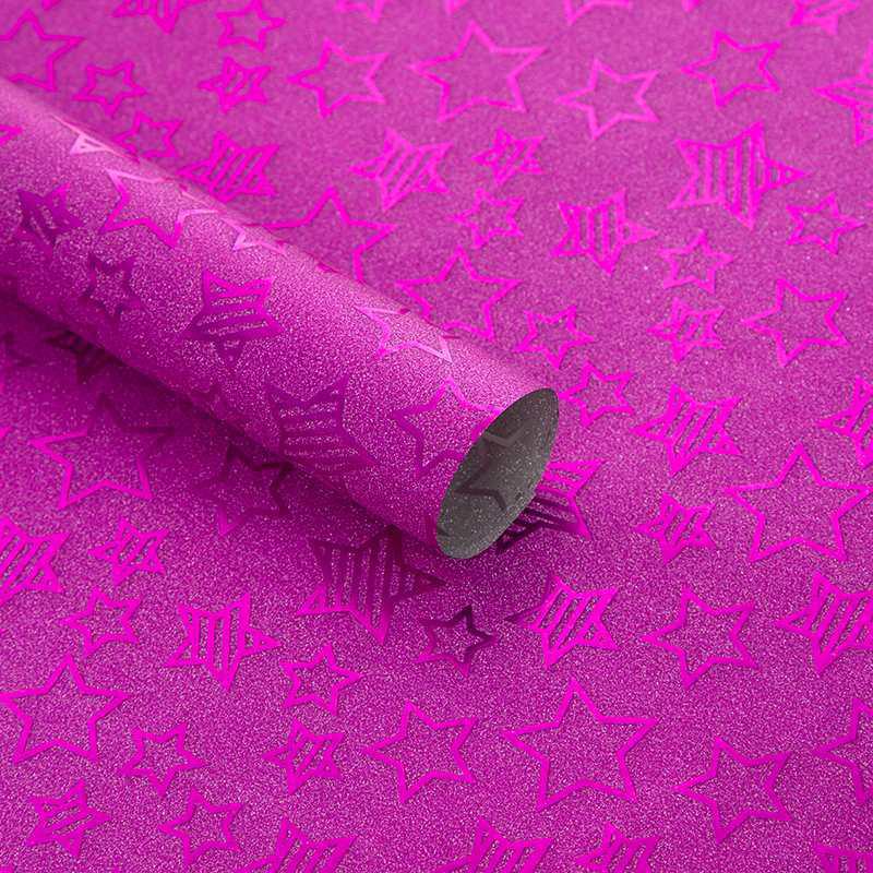 Пятиконечная звезда цветная подарочная упаковочная бумага День святого Валентина Юбилей День рождения Упаковочная бумага Водонепроницаемая книжная бумага