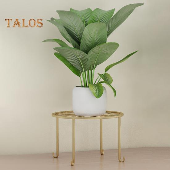 1/3 Pcs Flowerpot Stand Hollow Out Stable Anti-skid Max Load Bearing Wide Platform Metal Plant Holder Round Flower Pot Support Outdoor Balcony Garden