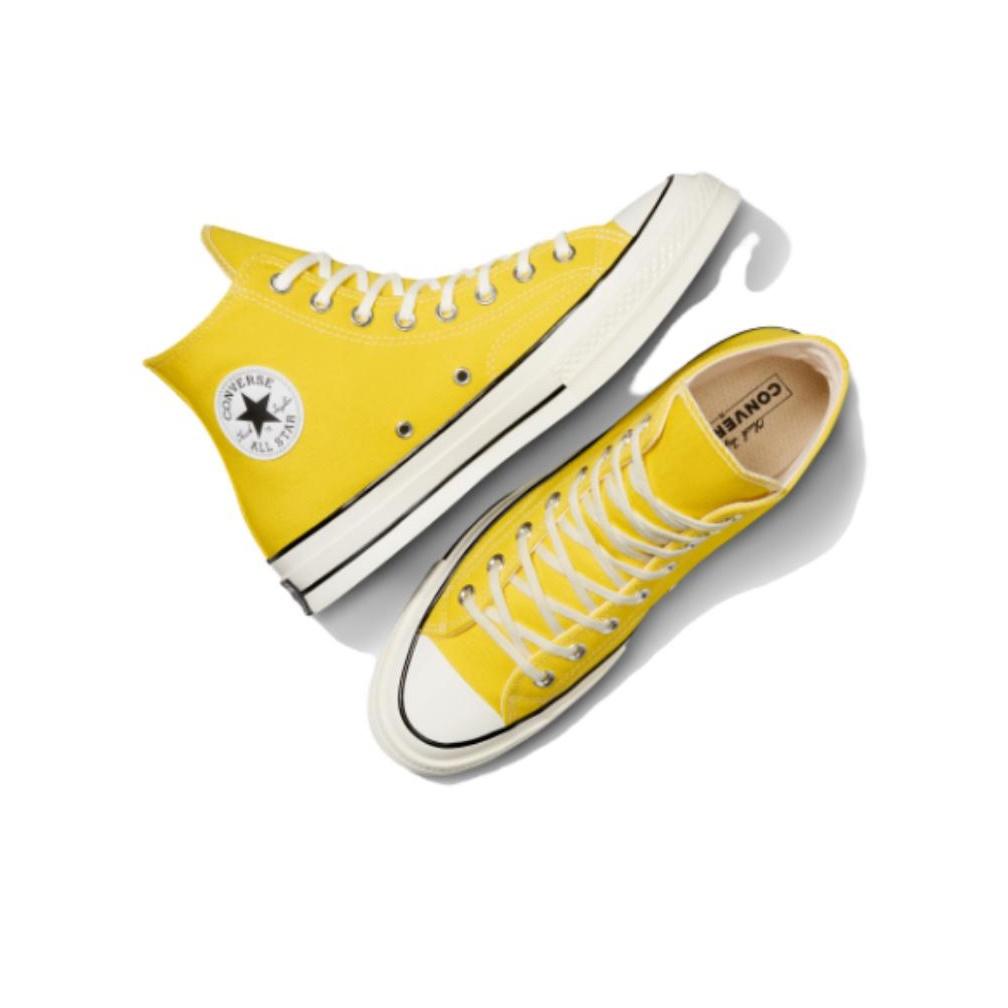 Converse Chuck 70 Fashion Versatile High-Top Canvas Shoes Unisex Sneakers Yellow A08618C