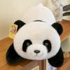Мягкая кукла-панда в приседе Мягкая плюшевая кукла-панда Мягкие игрушки-панды Украшение комнаты