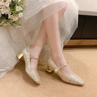 Модные туфли Мэри Джейн на квадратном каблуке и среднем каблуке, женские туфли на квадратном каблуке, распродажа 2024 года, модные весенние туфли-лодочки с пряжкой и ремешком