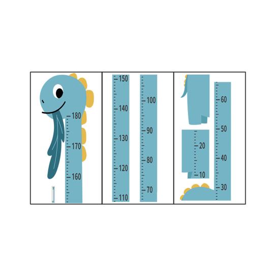 Детский ростомер Детская ростовая линейка с клейким животным узором