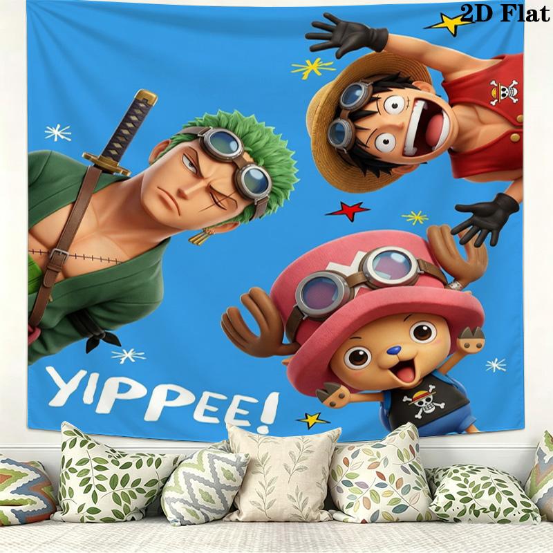 Настенный гобелен с артом по One Piece, эстетичный настенный подвес, тканое одеяло с принтом, декоративные гобелены для спальни, гостиной, домашнего декора