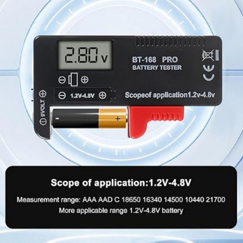 BT-168PRO Digital Battery Tester LCD Display Battery Voltage Tester Battery Tester  Battery Testing